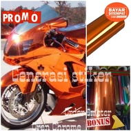 Chrome Orange Stickers, Metallic Orange Stickers, Chrome Metallic Doff Stickers
