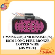 1PCS 14PIN 1J0973737 SUITABLE FOR VW VOLKSWAGEN AUDI HEADLAMP HEADLIGHT SOCKET TE 1719184 ZSB1719105