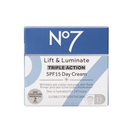 No7 Lift & Luminate Triple Action Day Cream SPF 15 50ml. นัมเบอร์เซเว่น ลิฟ แอนด์ ลูมิเนท แอคชั่น เ
