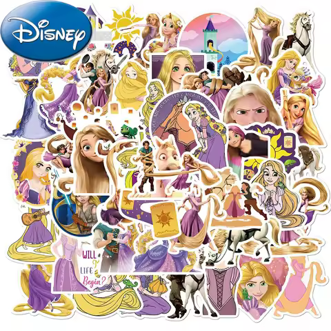 10/30/50pcs Disney Anime Tangled Rapunzel Stickers Cute Cartoon Princess Sticker Phone Suitcase Note