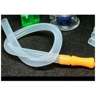 [Dhin] 14cm Heat-resistant Curved Oil Burner Pipe Clear Glass Oil Burners Tube Pipe COD