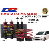 D2 TOYOTA ESTIMA ACR30 HI LOW BODY SHIFT ADJUSTABLE ABSORBER SPRING SET COILOVER