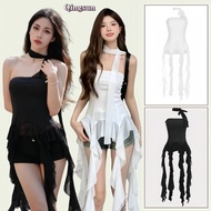 Off Shoulders Tassel Decoration Irregular Shape Sexy Summer Fashion For Women 2025 "FY2826" Qingsun