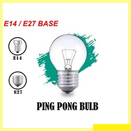 EUROLITE G45 E14/E27 25W/40W PING PONG BULB Clear/Frosted - Warm White 3000K