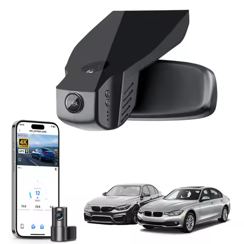 4K Dedicated Dash Cam For BMW 3-Series Gen6 F30 F80 M3 Dash Car Camera 2012-2019 GPS WiFi & APP Wire