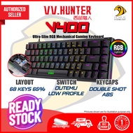 VV.HUNTER V400 65% 68 Keys Ultra-Slim RGB Mechanical Gaming Keyboard