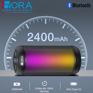 1HORA Portable Wireless Speaker Outdoor Bluetooth Speaker RGB Breathing Light TWS Pairing 2400mAh St