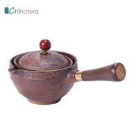 Chinatera กาน้ำชา Gongfu ของจีนแบบไม่ซ้ำใครเครื่องชงชาเซรามิกเครื่องชงชาหมุนได้360เครื่องชงชาเซรามิคกาน้ำชา