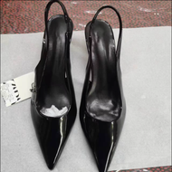 ZARAˉ Family White French Temperament Dew Heel High Heel Muller Shoes Womens Fine Heel 2023 Summer N