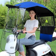SEAMETAL Motorcycle Canopy Sunshade Umbrella Waterproof Windproof Awning Sun Protector Ebike Windshi