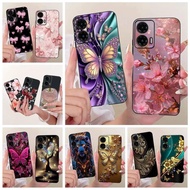 For Motorola Moto G55 G85 5G Case Luxury Butterfly Painted Cover Soft Silicone Case For Moto G85 G 5