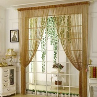 Tassel Curtain Encryption Silver Silk String Curtain Wedding Curtain Bedroom Living Room Entrance Pa
