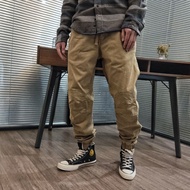 Casual pants men's trend overalls, men's trousers, drawstring pants, men's loose pants, men's harem 