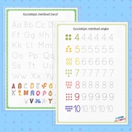 My First Activity Book Worksheet for Pre Kindergarten 2 3 4 Years Old Preschool Children's Education