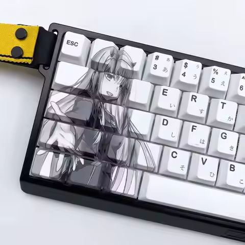 Anime Keycaps 130 Keys DARLINGintheFRANXX Keycaps DYE-SUB Key Caps PBT Cherry Profile for Mechanical