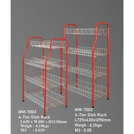 WM-7003 ~4 Tier Dish Rack/ Indo S/ Rak Pinggan Mangkuk