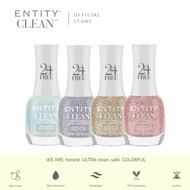 ENTITY CLEAN Halal Breathable Nail Lacquer Glitters & Shimmer Color (15ml)