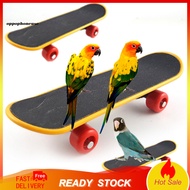 OPPO Skateboard Toy Mini Ease Anxiety Plastic Skateboard Training Toy for Budgie