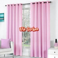 Plain Blackout Curtains Imported Doff 6 Pink Waves