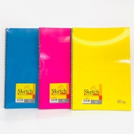 CAMPAP WIRE-O PAPER COVER SKETCH BOOK (PERFORATED) 60'S/110GSM (SIZE A3)