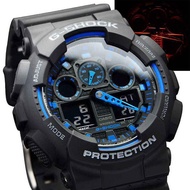 G-SHOCK GA-100 Classic Black Blue Sport Watch GA-110 All Black Men Watches waterproof watch w364