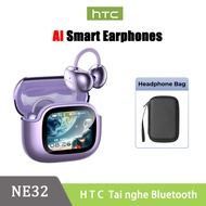 HTC NE32 Tai nghe AI dịch thuật thời gian thực Bluetooth 6.0 Màn hình LED cảm ứng đa chức năng chốn