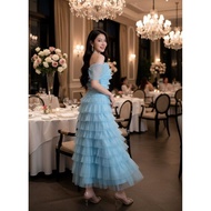 【MARIAN】 | SEMI-GOWN | WEDDING DRESS | EVENTS | BRIDESMAID ATTIRE | EVENING DRESS | FAIRY DRESS | BR