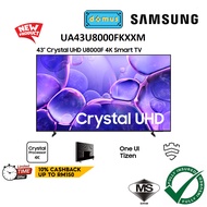 2025 Samsung Smart TV 43 Inch 4K Crystal UHD U8000F 43" Smart TV Murah Television 电视机 電視機 UA43U8000F