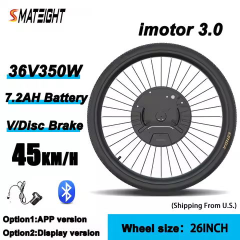 IMortor/ Imotor Complete Electric Bike Conversion Kit with Battery, 350w Front Hub Motor 27.5" Wheel