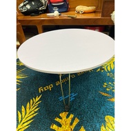 Round tea table, round table with folding iron legs in many sizes, 28cm high, easy to move