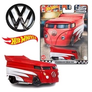 2020 Hot Wheel Premium Boulevard #42 Red Volkswagen VW Drag Bus Real Riders 1/64 scale