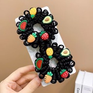 兒童可愛花朵假髮丸子頭髮圈頭飾(2#西瓜1對)