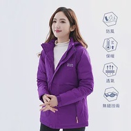【遊遍天下】女款防風透濕保暖無車縫羽絨外套(GJ22007)M紫色