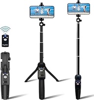 Fugetek Portable 48" Selfie Stick & Tripod, All in One, Lightweight Aluminum, Photos, FaceTime, Vide