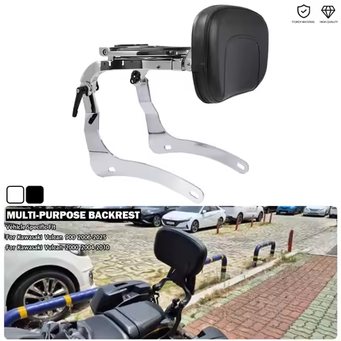 Multi-Purpose Driver Passenger Backrest Rider Sissy Bar With Luggage Rack For Kawasaki Vulcan 900 Cl