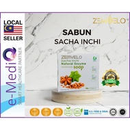 Zemvelo Sabun Sacha Inchi Enzyme Handmade Bar Soap 90g For Sensitive Skin (Omega 3,6,9 & Vitamin A&E