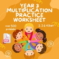 P11 - Year 3 Multiplication Practice Worksheet Latih Tubi Darab Tahun 3– 2, 3 & 4 Digit × 1/2 Digit 