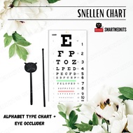 Eye chart Snellen Chart with Eye Occluder E type and Alphabet type