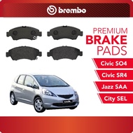 BREMBO Front Pads (1 set) - Compatible with H/D City SEL, Jazz Saa, Civic SR4, Civic SO4