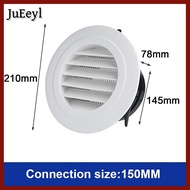 JuEeyl Exterior Wall Air Vent Grille Plastic Round Air Exhaust Vent Grille Ducting