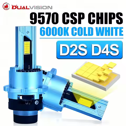 Dualvision D2S LED Headlight Bulbs Canbus HID D2S D4S D2R D4R D Series Xenon Lamps 1:1 Car Light Two