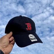 MLB Boston Red Sox Hat 一47 Brand Clean Up Original – Dad Cap Adjustable Men