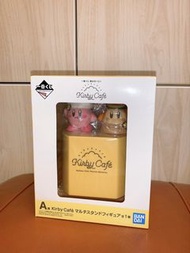 日本 星之卡比 A賞 Cafe 咖啡廳系列 一番賞 多用途 筆筒 桌面收納 廚師帽 日版 figure 公仔 Kirby 餐廳 Bandai