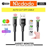 Mcdodo CA-7410/CA-7411 Auto Power Off USB Data Cable 3A Super Fast Quick Charging LED Indicator iP C