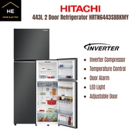 HITACHI 2025 NEW 443L INVERTER 2 DOOR FRIDGE REFRIGERATOR PETI AIS PETI SEJUK HRTN6443SBBKMY