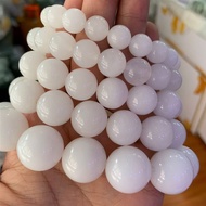 [ZBER] Natural White Jade Bracelet Men Women Healing Jewelry Gift Real Chinese Hetian Jades Stone Be