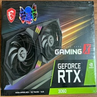 MSI GeForce RTX 3060 GAMING X 12 G : NEW IN BOX/VGA GPU 3060 GDDR6 12 GB 192-Bit *NEW