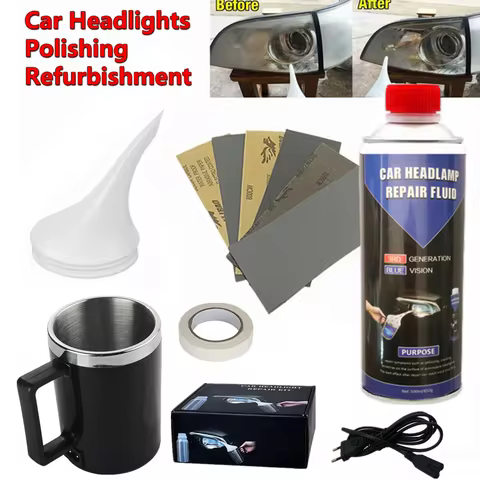 Car Headlight Repair Polish Kit Evaporator Polymer Liquid Automatic Heating Restoration Fumigation C