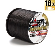 Ashconfish สาย PE ถัก16เส้น300เมตรเปีย X16เอ็นตกปลาสายเบ็ดตกปลาอุปกรณ์เสริมเครื่องมือ