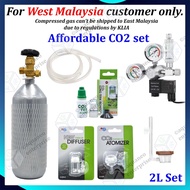 [Beginner Series] Planted Aquarium CO2 Set Steel Cylinder 2L | co2 set for aquarium co2 aquarium set co2 aquascape 二氧化碳